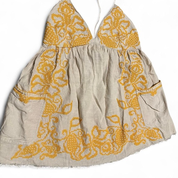 Urban Outfitters Babydoll Embroidered Floral Cami Top Small - Picture 5 of 10